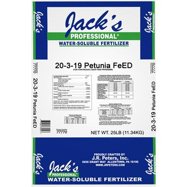 Jack's Professional 20-3-19 Petunia FeED Fertilizer 25lb