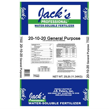 Jack's Professional 20-10-20 General Purpose Fertilizer 25lb