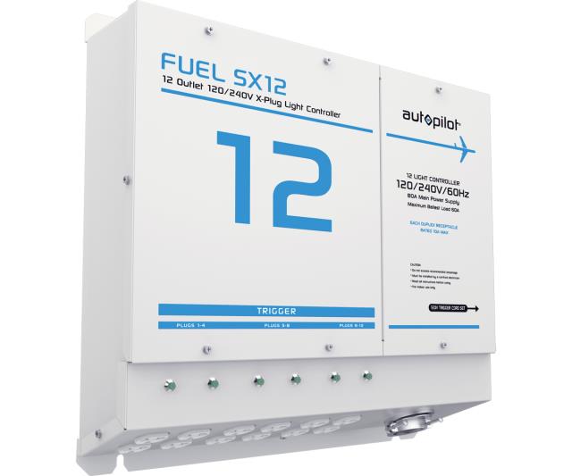 FUEL SX12 Light Controller, 12 Outlet, X-Plugs, 120/240V, with Single Trigger