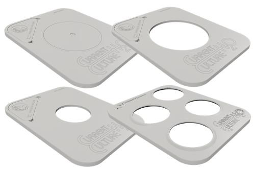 Current Culture CCH2O Lid Quad 4 x 5.5 in - White (36/Cs)