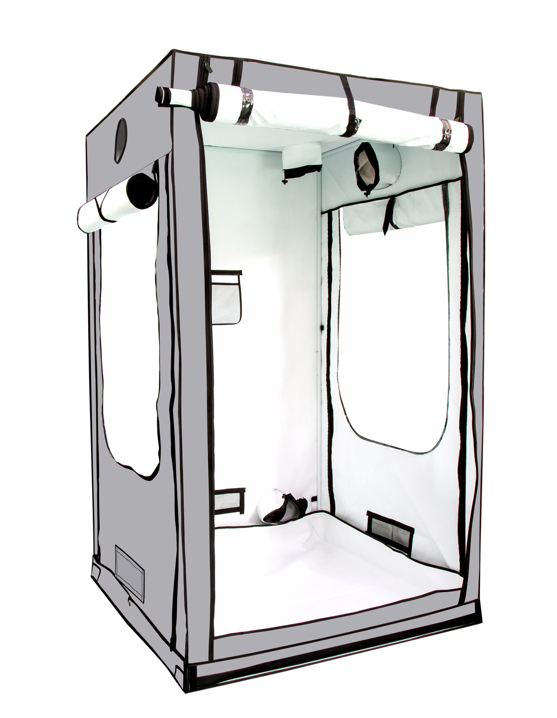 HighDroGro HDG44, the 1st and only 4×4 tent with 3 fully opening doors & 3 windows!