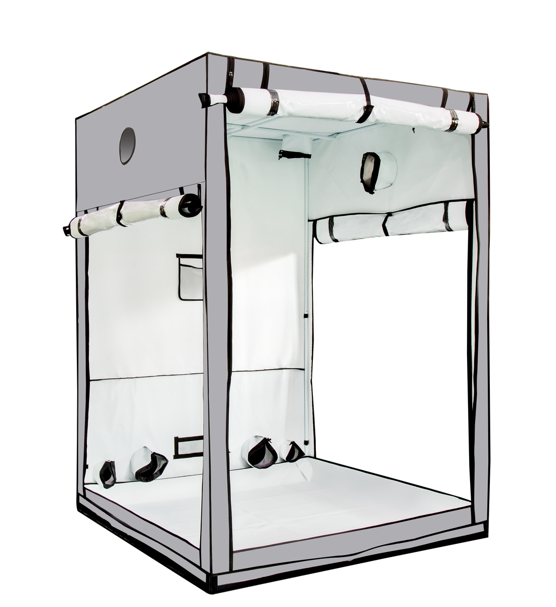 HighDroGro HDG55, the 1st, and only 5×5 tent with 3 fully opening doors & 3 windows!