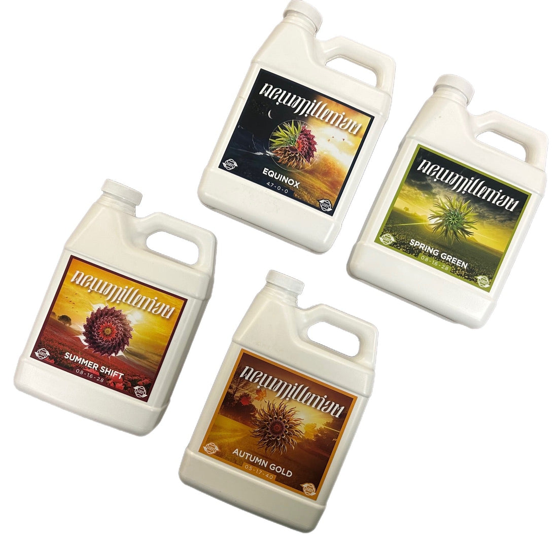 New Millenium "El Cuatro" Pack of Equinox, Spring Green, Summer Shirt and Autumn Gold 1 Bottle of Each