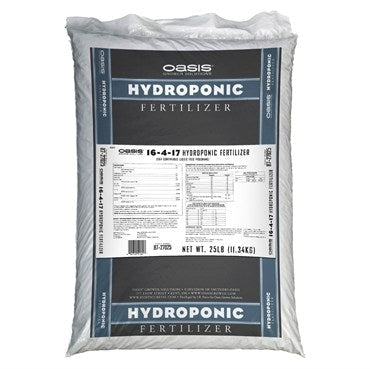 Jack's Professional Oasis Hydroponic FeEd Fertilizer 16-4-17 25lb