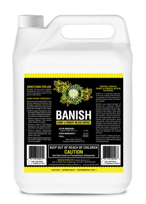 Supreme Growers BANISH, Gallon