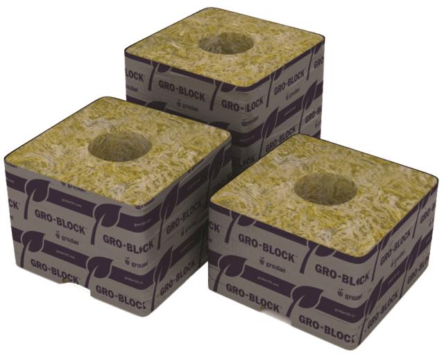 Grodan Delta 10 Block, 4" x 4" x 4"