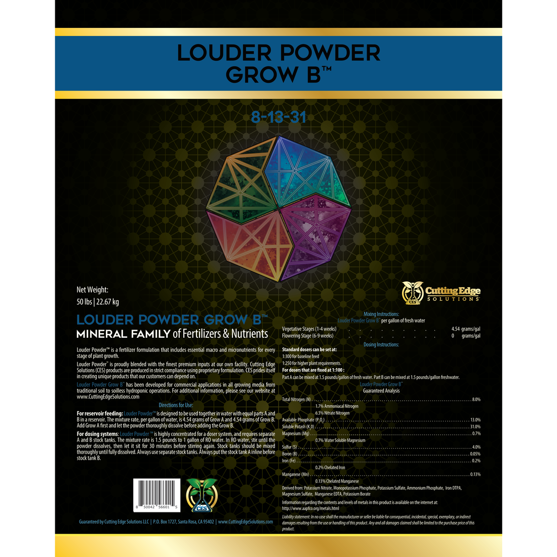 Cutting Edge Solutions Louder Powder Grow B